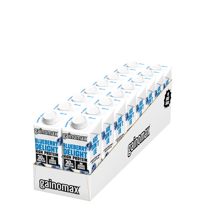 16 x Gainomax High Protein Drink 250 ml Blueberry