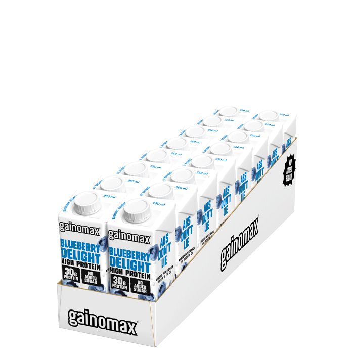 16 x High Protein Drink 250 ml Blueberry