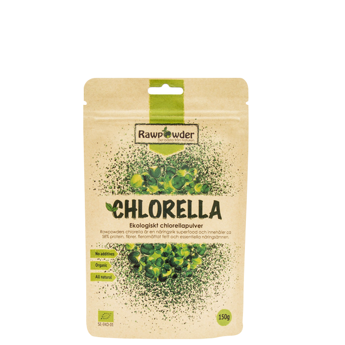 Ekologiskt Chlorellapulver 150 g