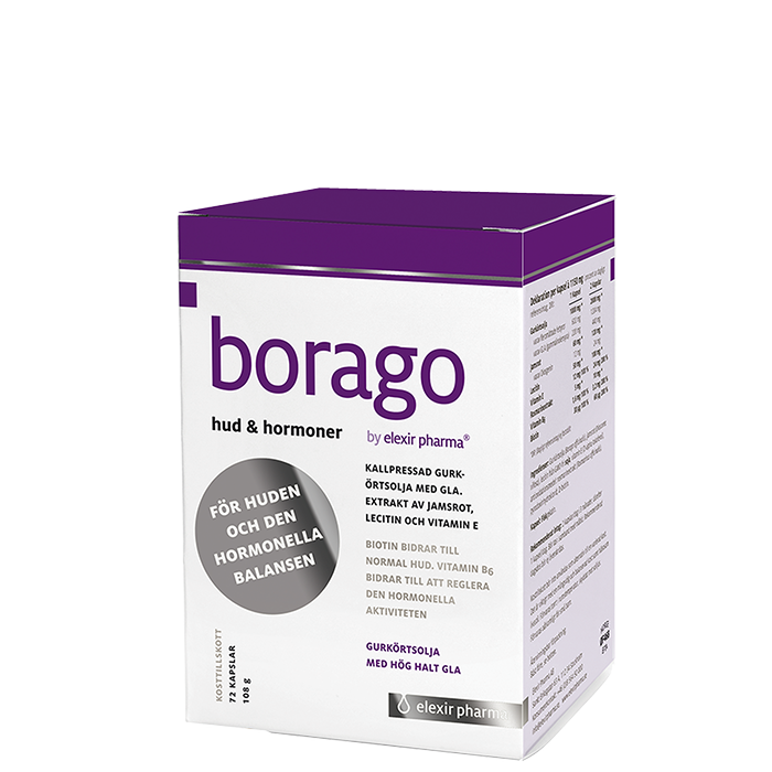 Borago Hud & Hormoner, 72 kapslar