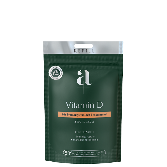A+ Vitamin D 180 mjuka kapslar Refill