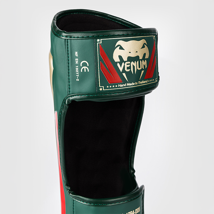 Venum Elite Shin Guards Green