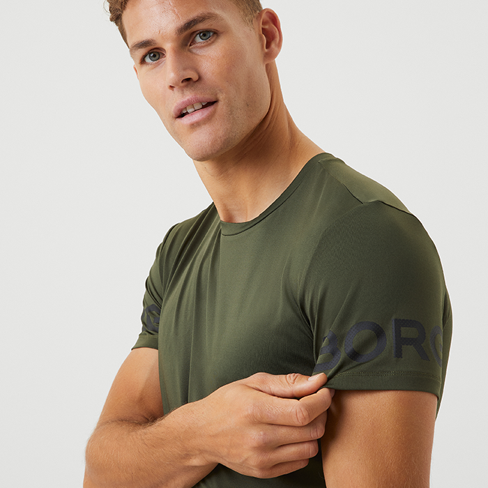 Borg T-shirt Mörkgrön 5395