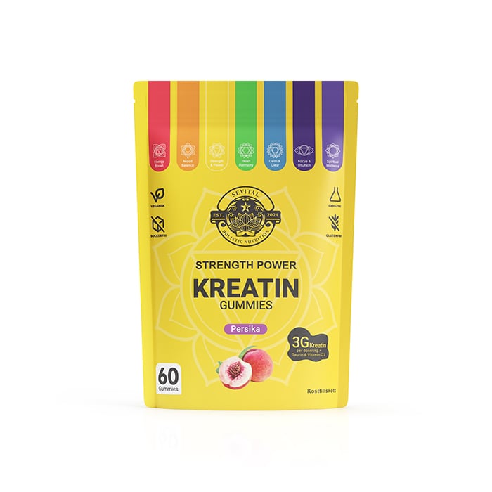 Sevital Kreatin Gummies 60 st Peach