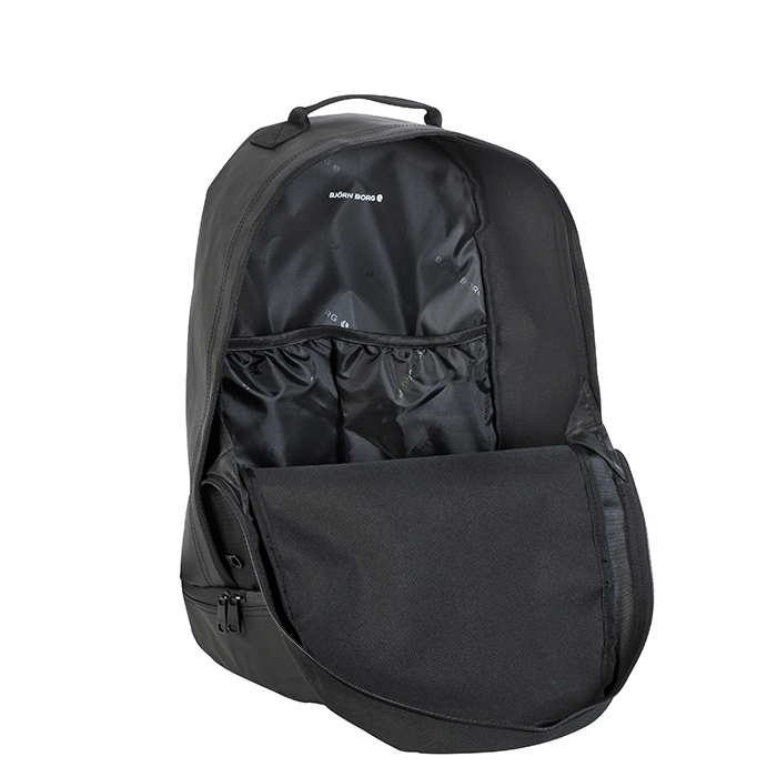 Borg Duffle Backpack, Black Beauty