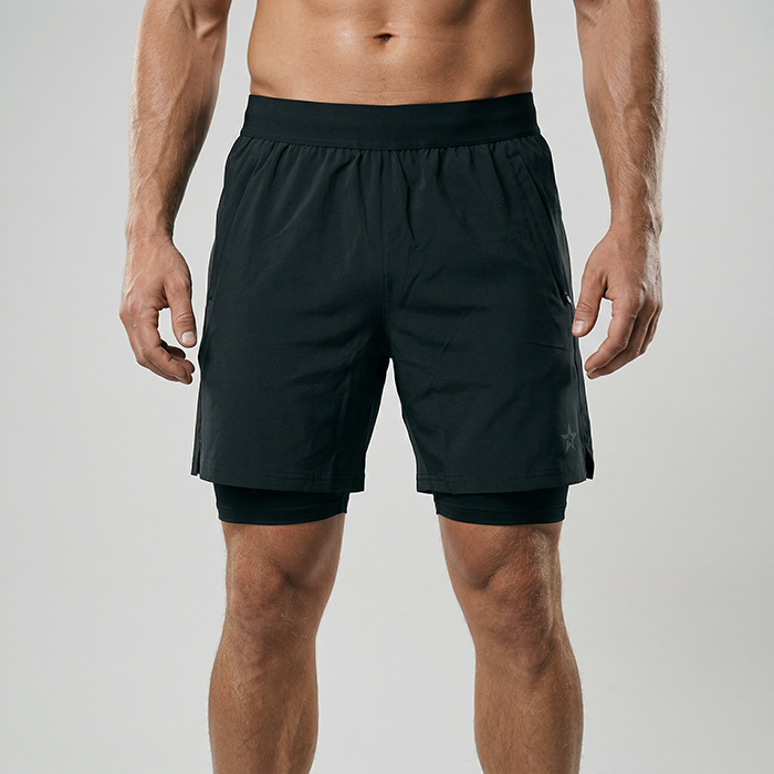 Star 2-in-1 Shorts Svart