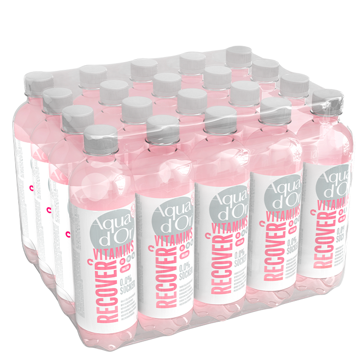 12 x Aquador Vitamins 500 ml Recover Hallon