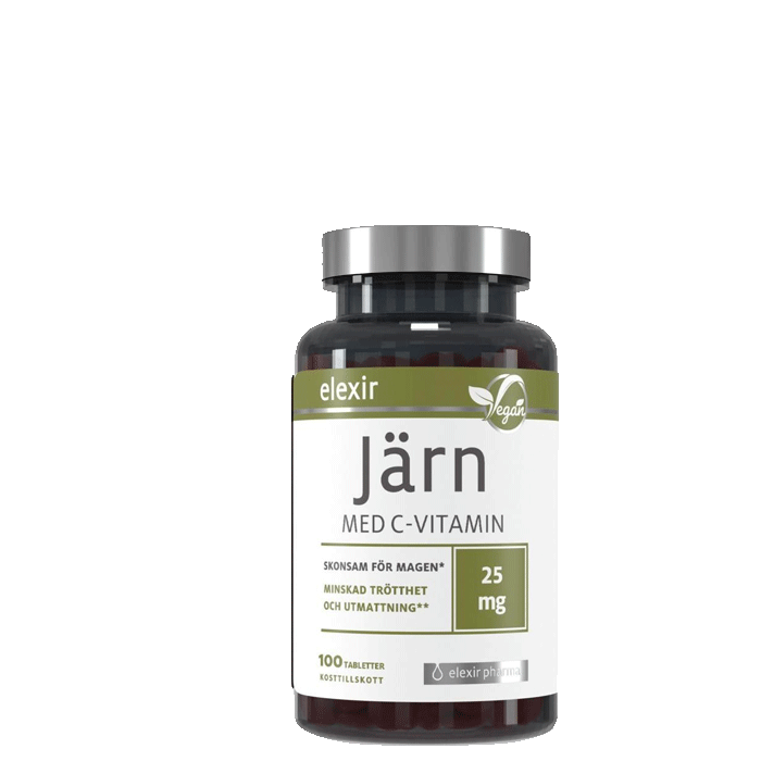 Järn med C-vitamin 100 tabletter