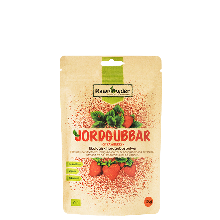 Ekologiskt Jordgubbspulver 100 g