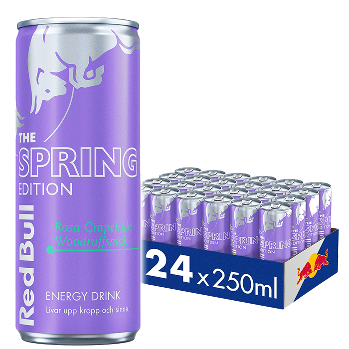 24 x Red Bull Energidryck, 250 ml, Lilac Edition