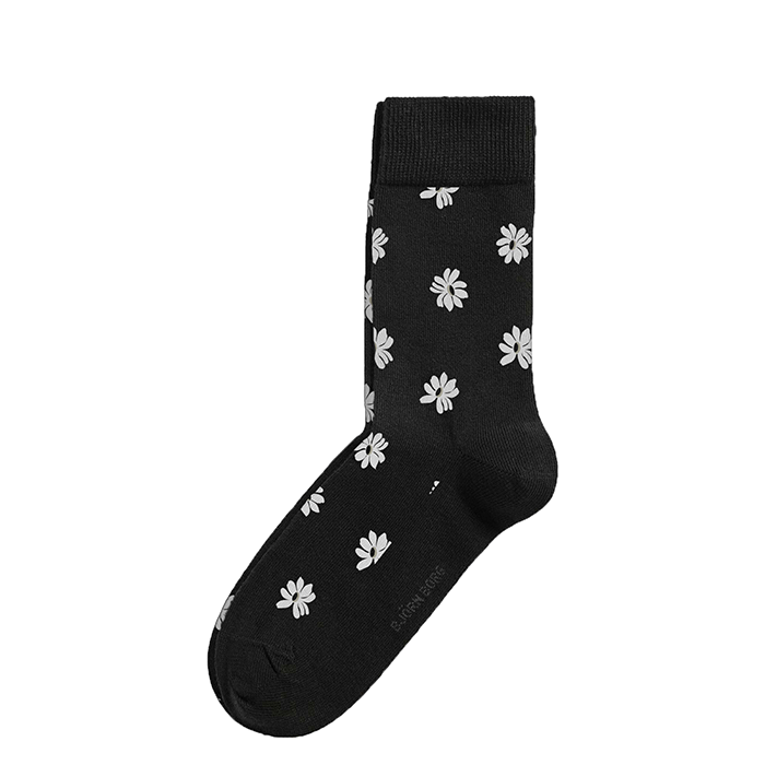Bild av BB Simple Flower Ankle Sock, Black Beauty, 41-45