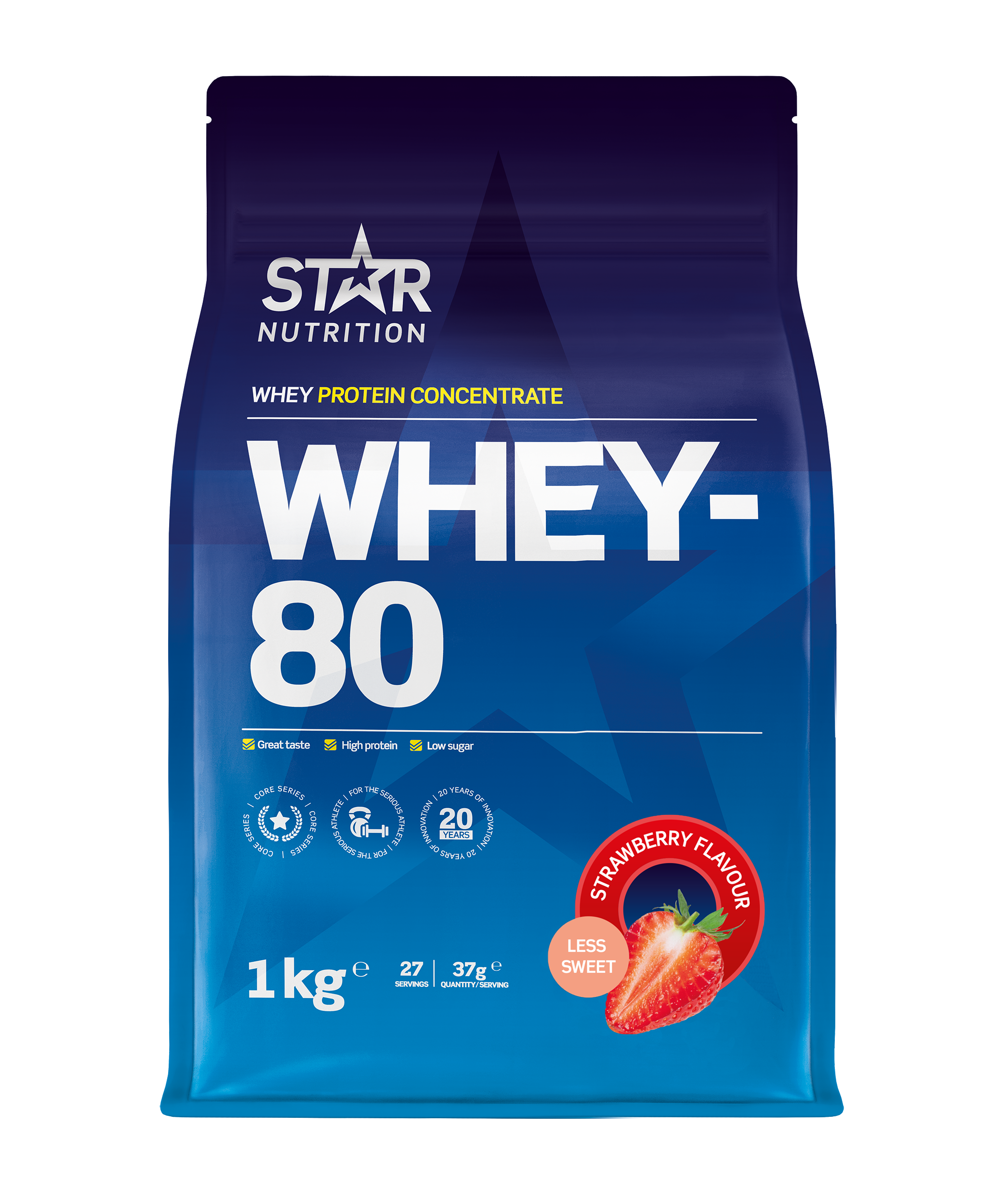 Whey-80 Vassleprotein 1 kg