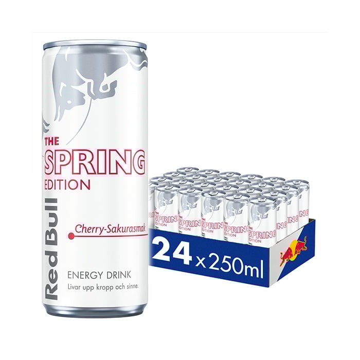 24 x Red Bull Energidryck, 250 ml, Spring Edition 2026 2 kr pant