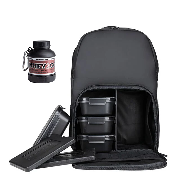 Meal Prep Backpack + Whey2Go Flaska på köpet