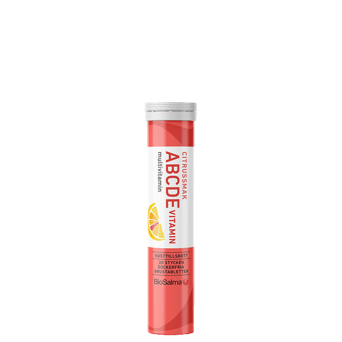 BioSalma ABCDE Vitamin Citrus, 20 brustabletter