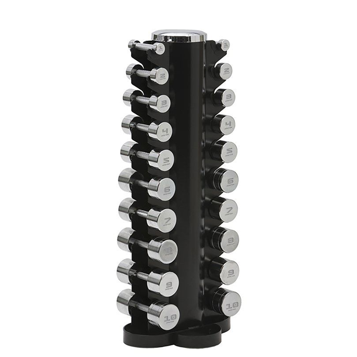 Kromhantelset 1-10 kg,exklusive hantelställ