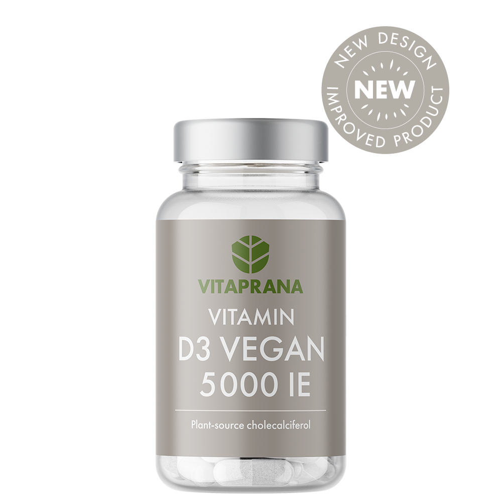 Vitaprana Vegansk Vitamin D3 5000 IE 110 kapslar