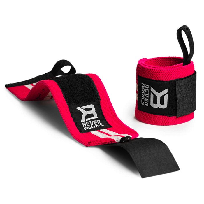 Bild av Womens wrist wraps, Hot Pink/White
