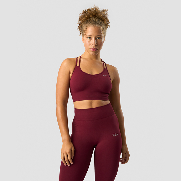 Define Seamless Sports Bra, Burgundy