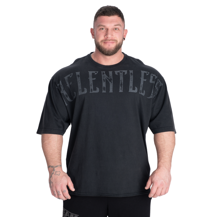 Relentless T‑shirt Svart Tvättad