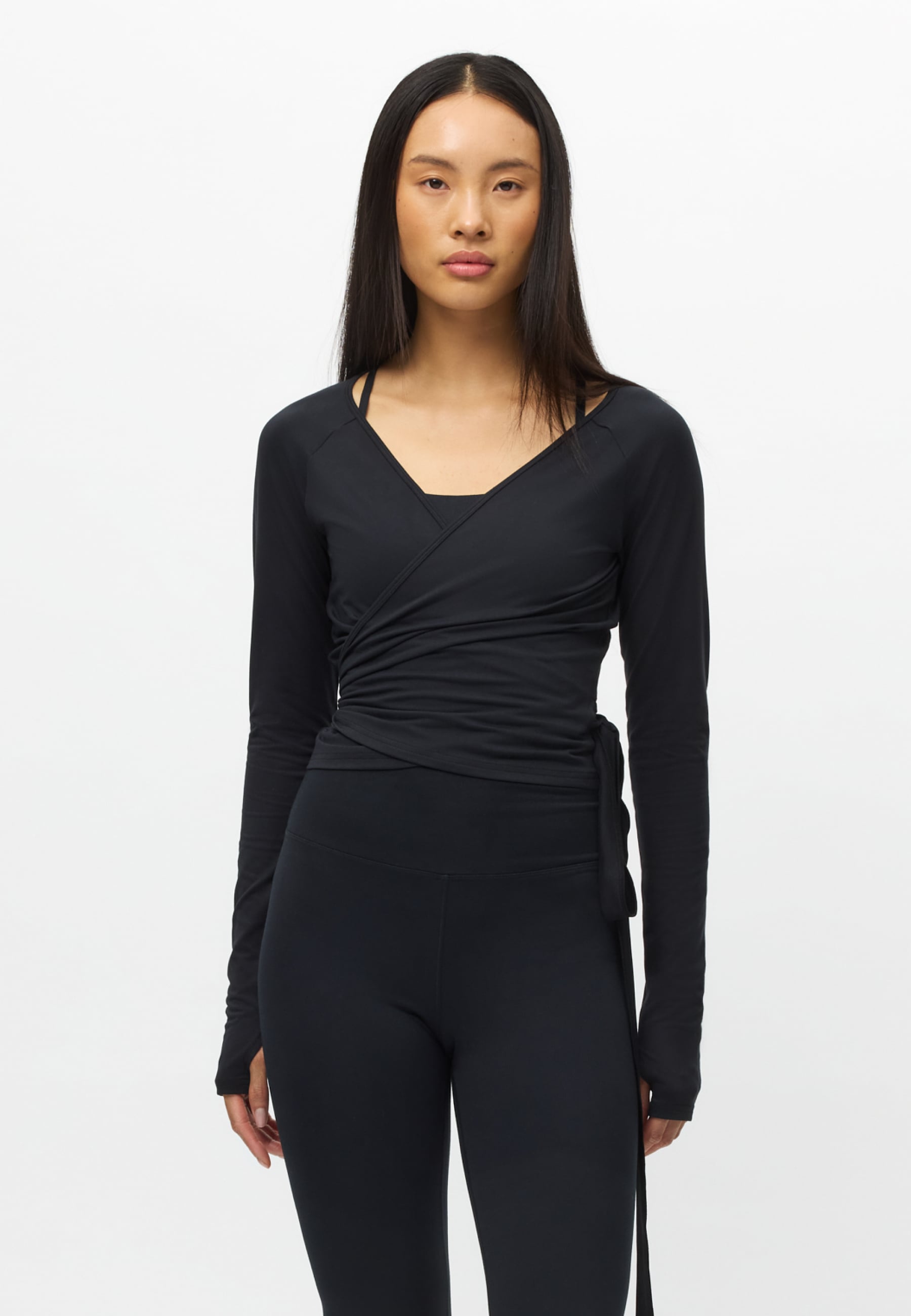 Smoothflex Wrap Top Svart