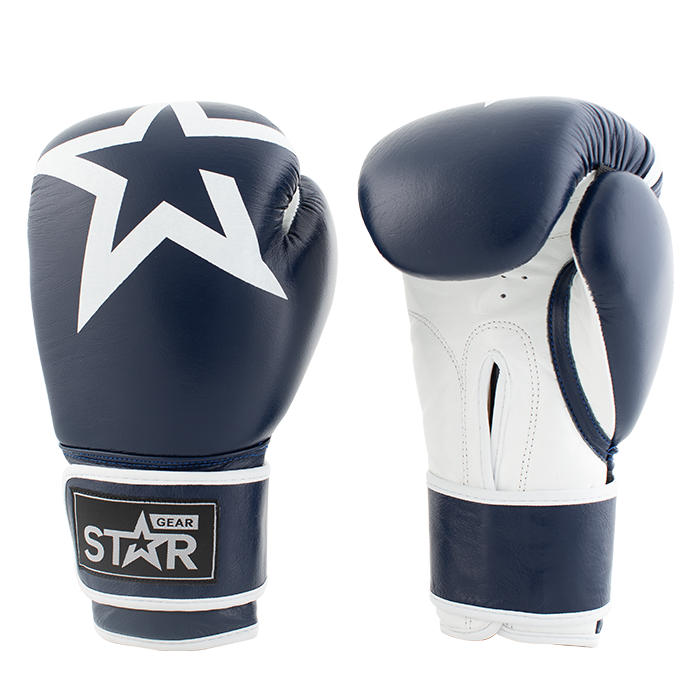Star Gear Leather Boxing Glove Patriot Blue