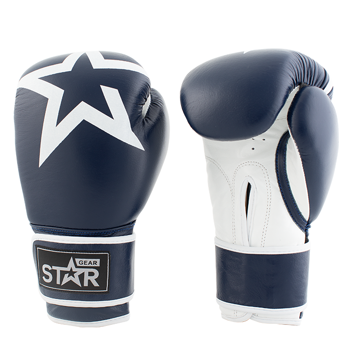 Star Gear Skinn Boxningshandskar,Blå