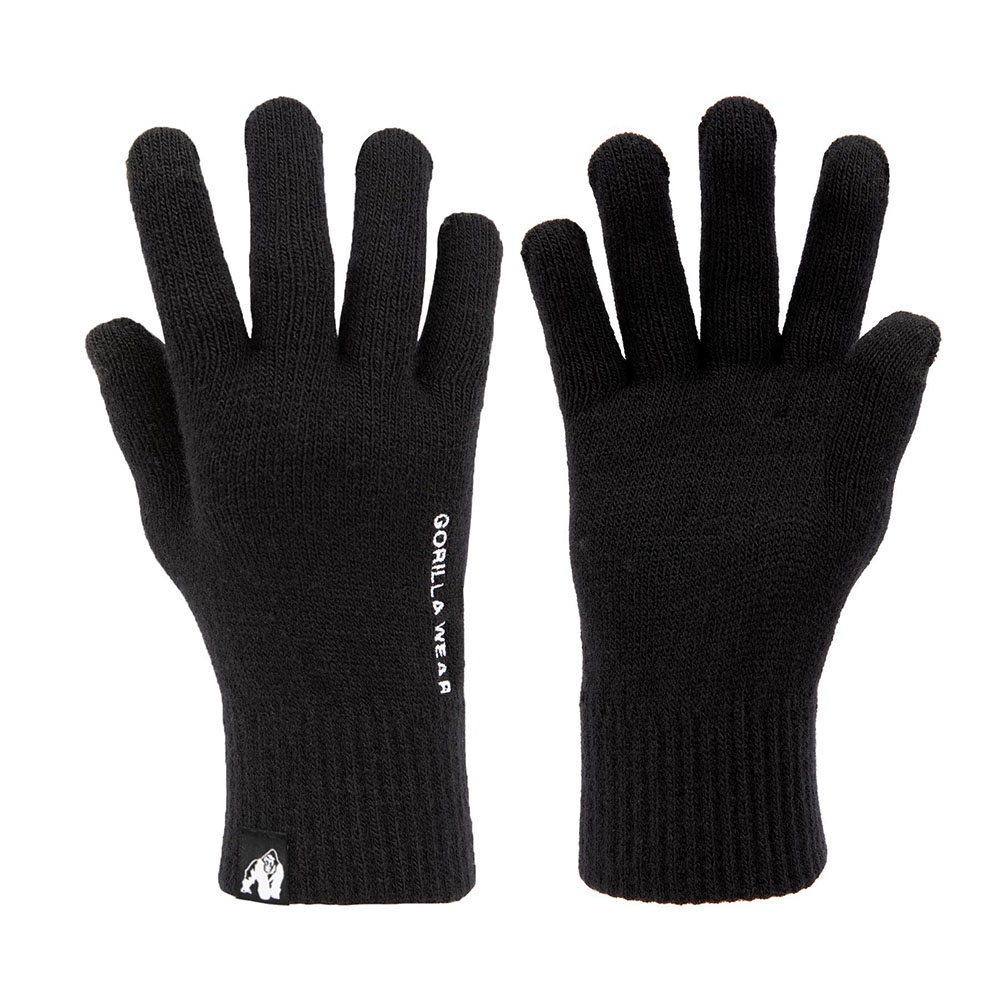 Waco Knitted Gloves, Black