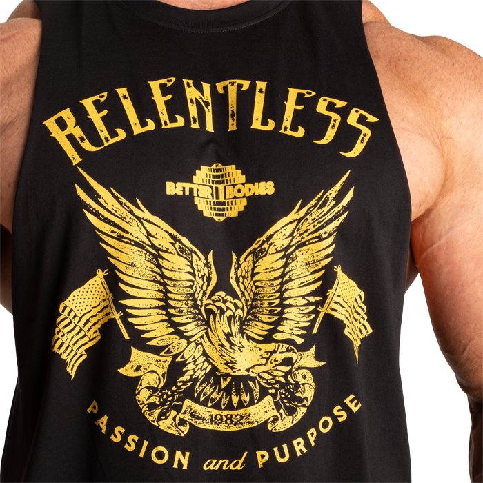 Relentless Cut Out T‑Shirt Svart Gul