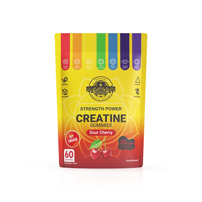 Sevital Kreatin Gummies 60 st Sour Cherry