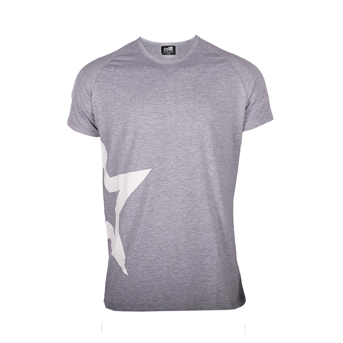 Läs mer om Star Nutrition Raglan T-shirt Star, Grey Melange