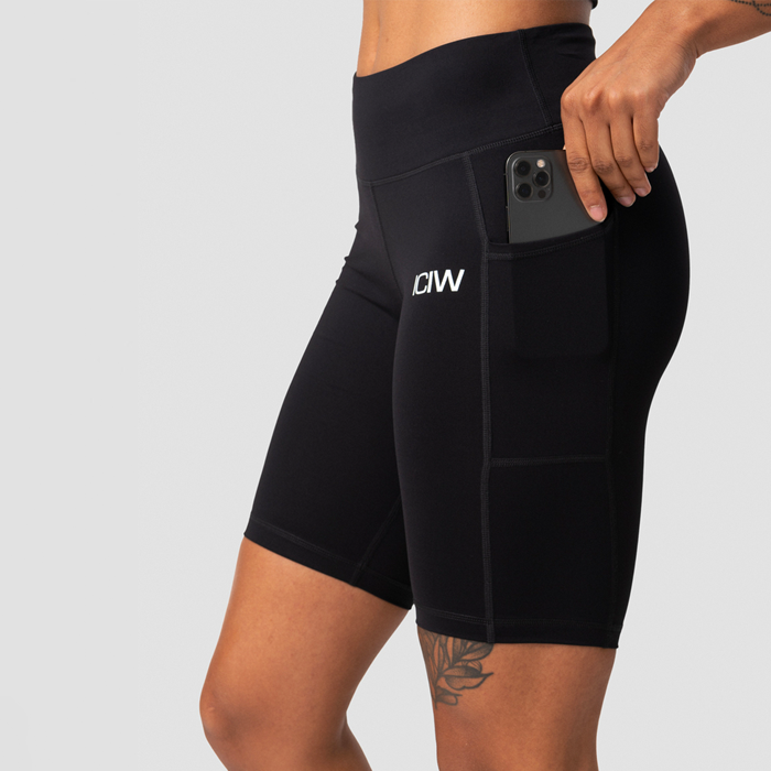 ICANIWILL Classic Pocket Biker Shorts Black