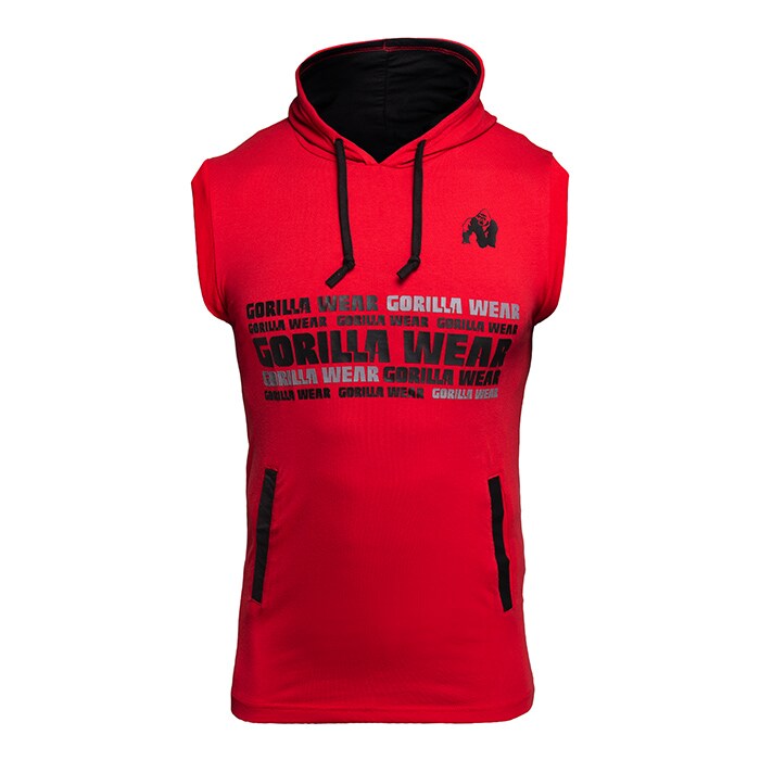 Gorilla Wear Melbourne SL Hooded T-Shirt Red