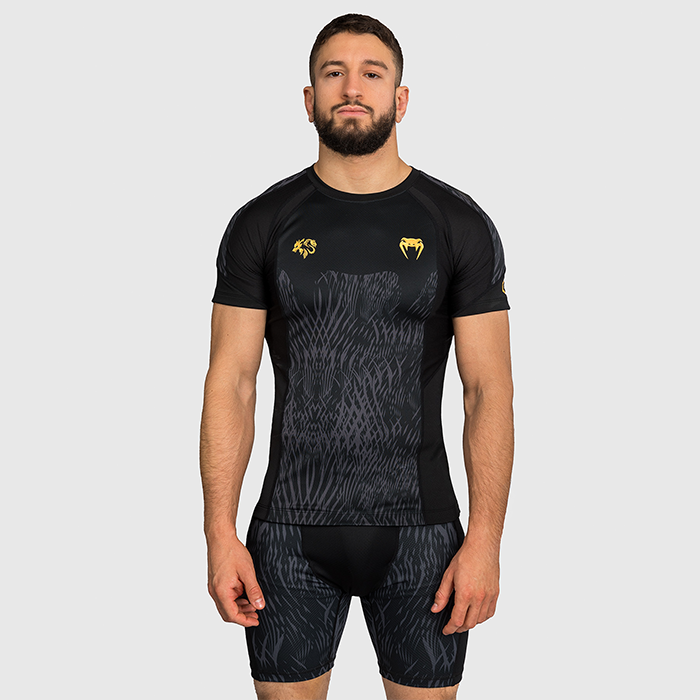 Venum X Chimaev Wild Borz Rashguard Kortärmad Svart Grå