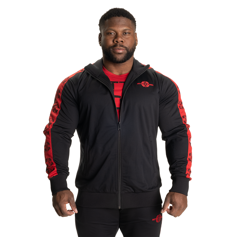 Läs mer om Bronx Track Jacket, Black/Red