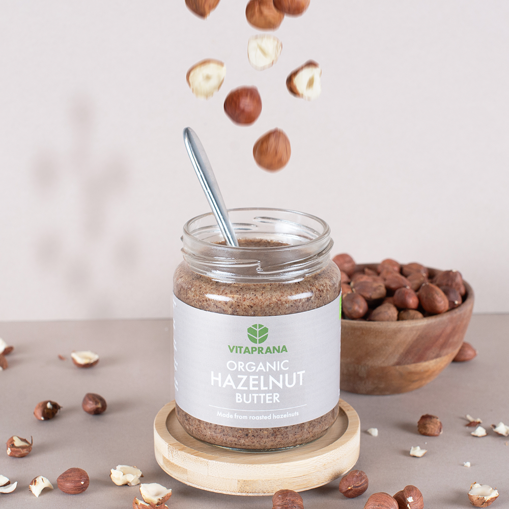 Ekologisk Raw Hasseln&ouml;tssm&ouml;r 250 g