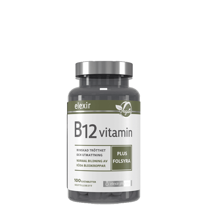 Elexir Pharma B-12 Vegan 100 tabletter