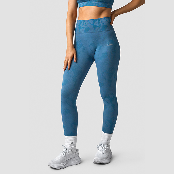 ICANIWILL Camo Seamless Tights Light Teal