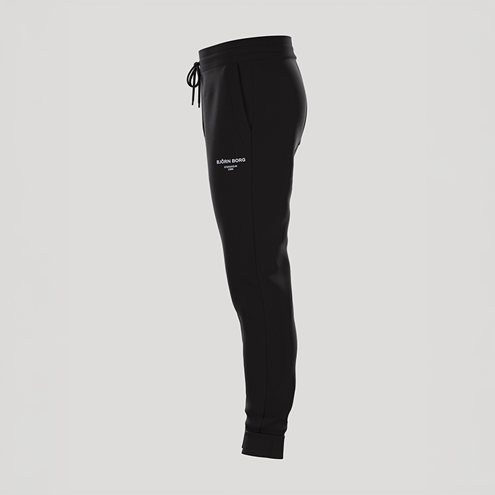 Essential Tapered Sweatpants Svart