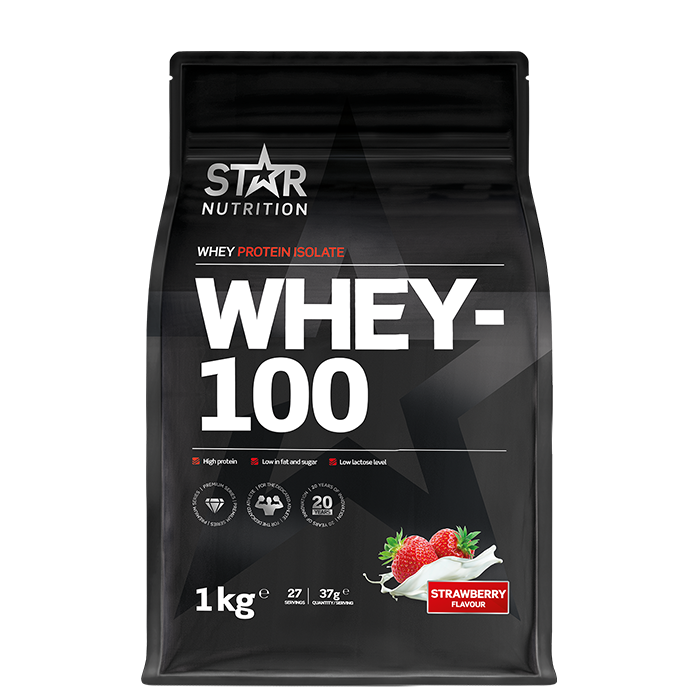 Läs mer om Whey-100 Vassleprotein 1 kg