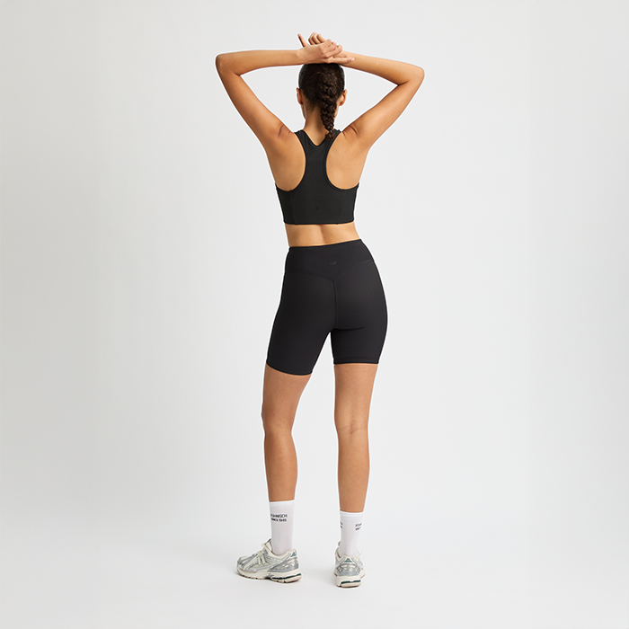 Ribbade Cykelshorts Svart
