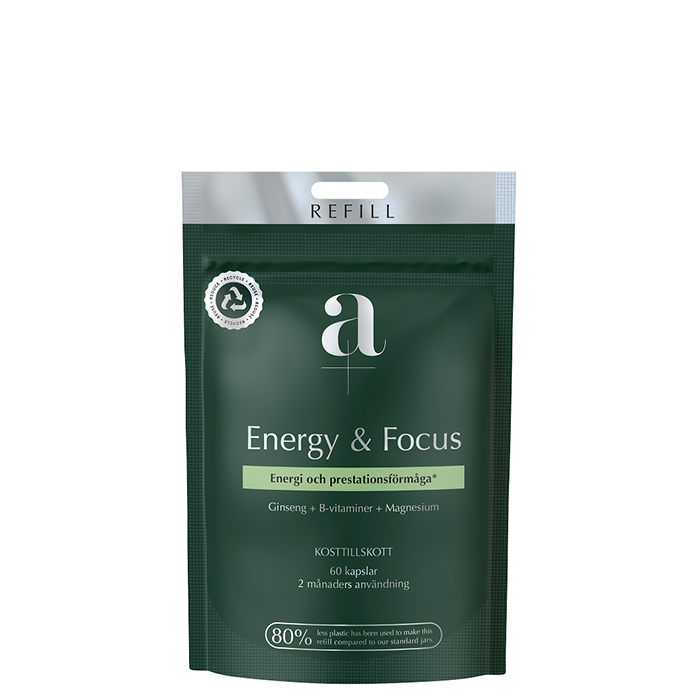 A+ Energy & Focus 60 kapslar Refill