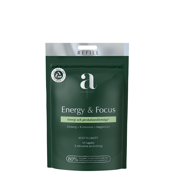 Energy & Focus 60 kapslar Refill