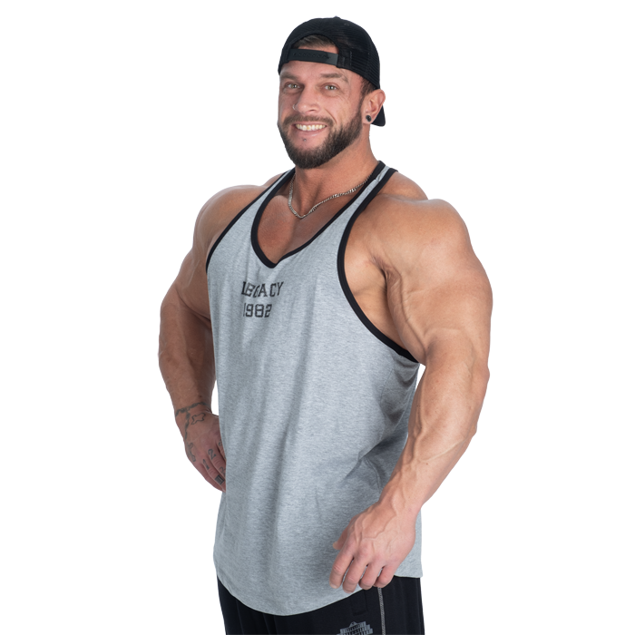 Legacy Essential T‑Back Linne Gr&aring;
