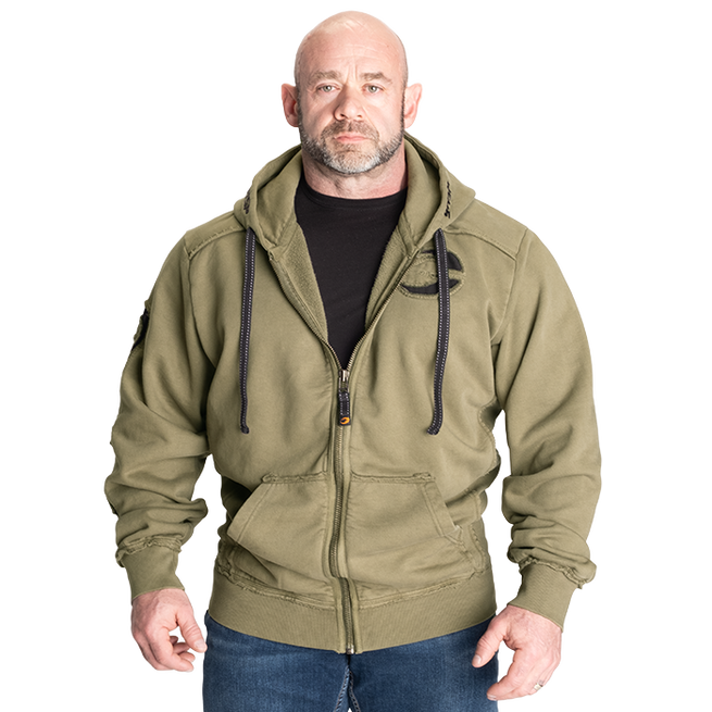 Pro Gym Hoodie Acid Wash Grön