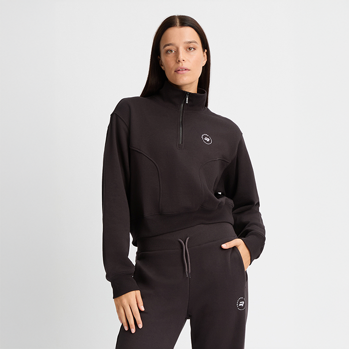 Sweatshirt Zip Svart