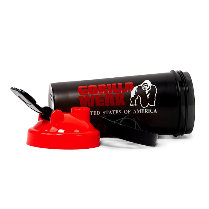 Shaker XXL Svart/R&ouml;d 1000 ml