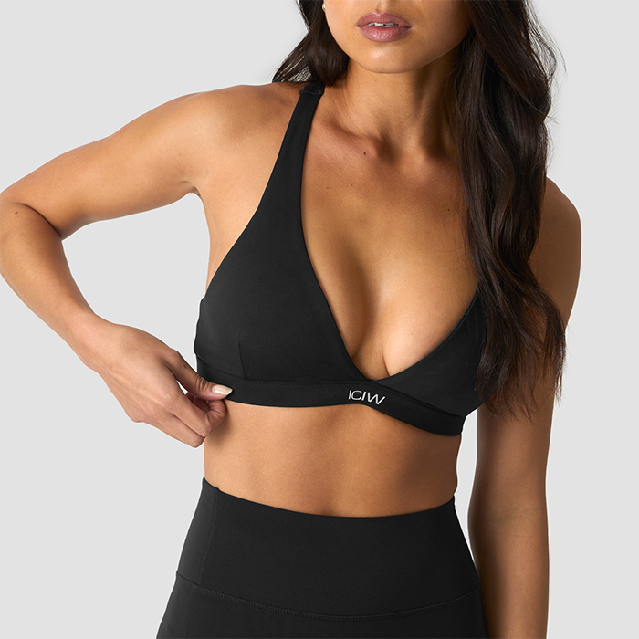 Luxe V-ringad Sport-bh Svart