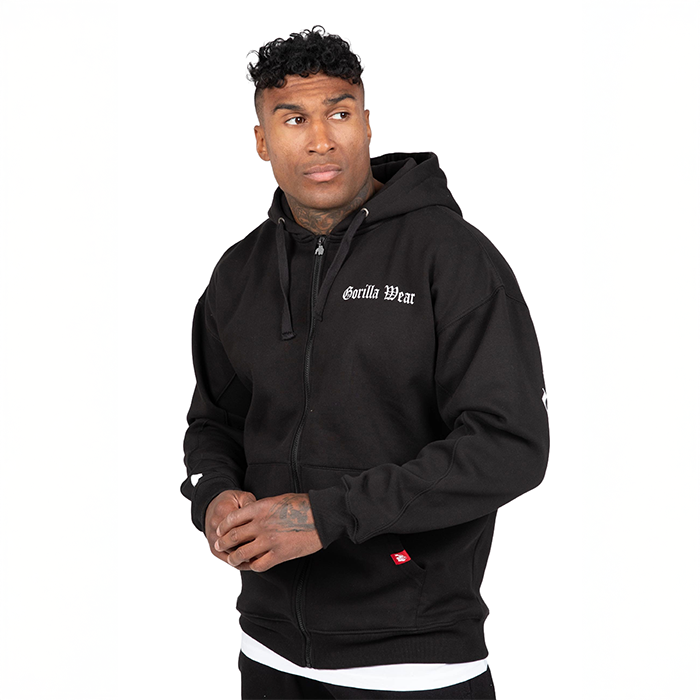 Utah Zipped Hoodie Svart