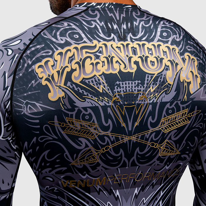 Venum Wolf Atak Rashguard L&aring;ng&auml;rmad Svart Gr&aring;